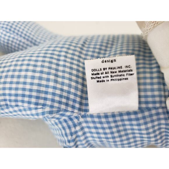 (S5) Vtg 90s Dolls Pauline Jonness Jacobsen Soft Toy 18" Blonde Cloth Doll - Picture 5 of 5